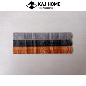 Lis keramik kuku macan motif urat kayu polos 20 cm