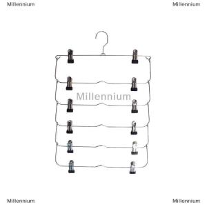 [COD] Millennium 6-Tier Skirt Pants Shorts Hangers Space Saving No Slip Storage Metal Skirt Rack