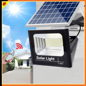 Solar Light IP67 Waterproof Remote Control Street Lampu Solar Spotlight Lampu Raya 太阳能灯