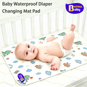 BERMA BABY Waterproof Washable Mattress Urine Mat for Baby Toddlers Cute Cartoon Bed Protector Diaper Bedding Urine Pads