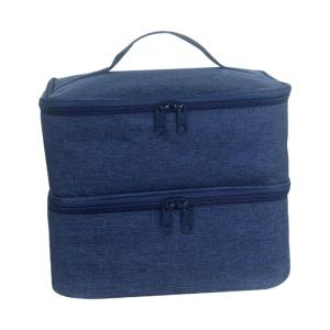 Làm móng chuyên nghiệp thiết lập lưu trữ trường hợp di động cho đánh bóng chai Đèn công cụ hai ngăn bảo vệ tổ chức