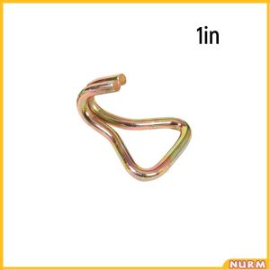 Double J Hooks Plate Hook Heavy Duty Ratchet Tie Down Webbing Strap Accessories 1pc Nurm