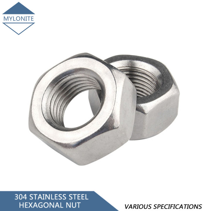 Metric Nuts 304 Hex Nut 1~50Pcs M1 M1.2 M1.4 M1.6 M2 M2.5 M3 M3.5 M4 M5 M6 M8 M10 M12 M16 M20 M24 DIN934 304 Set Screw Assortment Kit