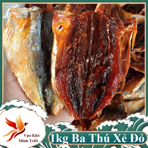 Khô Cá Ba Thú Đỏ 1kg Xẻ Thịt Bỏ Đầu Nướng Thơm Chiên Giòn Mới Vị Ngọt Tự Nhiên- VỰA KHÔ MINH TRIẾT