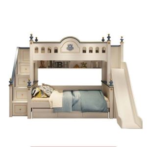 (FREE INSTALLATION) (✅Pre Order)High quality Children Themed Bunk Bed with Storage Childrens Bed  Boys and Girls Solid Wood Single Bed SlidingChildrens Room