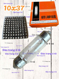 Hộp 100 quả bóng cắm phi 10 dài 31 hoặc 37 12v5w dùng làm bóng cabin bậc lên xuống cabin đèn trần thùng các loại