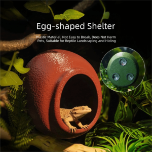 HEFEI Wall Mounted Reptile Hideout Multi-size Suction Cup Hiding Cave Comfortable Versatile Climbing Habitat Terrarium Ornament