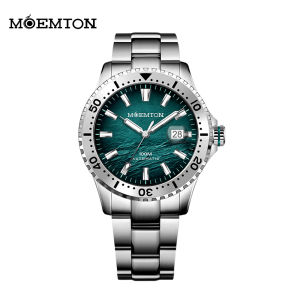 MOEMTON Mens Automatic Mechanical Watch 100M Waterproof Steel Belt M135.BSSA01