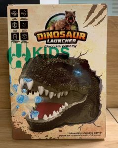 Bộ Đồ Chơi Đầu Khủng Long Phun Viên Hạt Nước Siêu Ngầu Vui Nhộn Có Đèn Và Nhạc Cho Bé