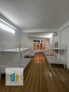 Giường sắt hai tầng 2 lan can trắng kích thước 1m2 x 1m2 ĐẠI THÀNH