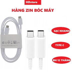dây sạc samsung S23 type C to type C zin bóc máy bảo hành 12 tháng