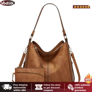 [VTO] Tote Bag PU Leather Shoulder Bag Large with Adjustable Shoulder Strap for Women