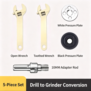 5PCS/Set Electric Drill Conversion Angle Grinder Connecting Rod for Cutting Disc Polishing Wheel