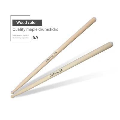 Professional Wooden Drum Sticks - 5A 7A Oak Drumsticks Set by YAMAHA Ideal for Beginners