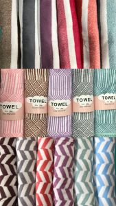 HANDUK MANDI MICROFIBER DIAMOND ZIG-ZAG TOWEL SERBAGUNA