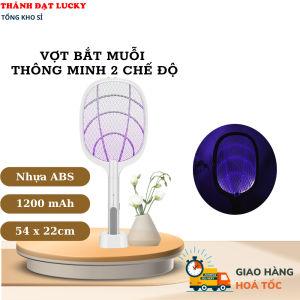 Vợt Muỗi Thông Minh Kiêm Đèn Bắt Muỗi Tự Động 2in1 BH12T - Vợt bắt muỗi đa năng tự động sạc usb