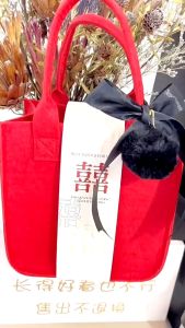LL Women Kids Tote Bag Gift Felt Portable Bag Goodies Cute Bag Party Handbag Storage Beg Comel Murah Felt Bag 礼品袋 礼袋