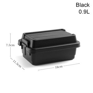 MIRELINA 1Set Seasoning Dispenser Bottle Outdoor Storage Box Plastic Picnic BBQ Jar Spice Storage Bag Durable Portable Sundries Box Camping Barbecue Utensils