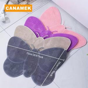 【CANAMEK】 Bathroom Anti-slip Mat Shower Room Foot Rubbing Dead Skin Massage Foot Mat Home Bathroom Bath Suction Cup Floor Mat