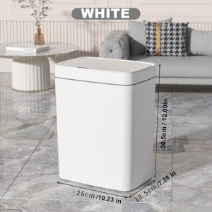 LGAO 14L Smart Trash Bin Wireless Sensor USB Rechargeable Automatic Trash Can kick sensor Dustbin