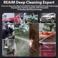 REAIM 5000W High Pressure Washer Car Heavy Duty machine 220V Jet High Pressure high power Waterjet Cleaner. 