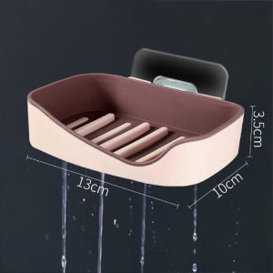 Sticky Self Adhesive Double Layer Soap Holder with Draining Soaps Storage Box Bathroom Shower / Bekas Sabun Mandi