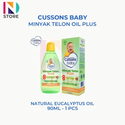 Cussons Baby Telon Oil Plus Natural - Minyak Telon Bayi 60ml/90ml Paket 1 Pcs