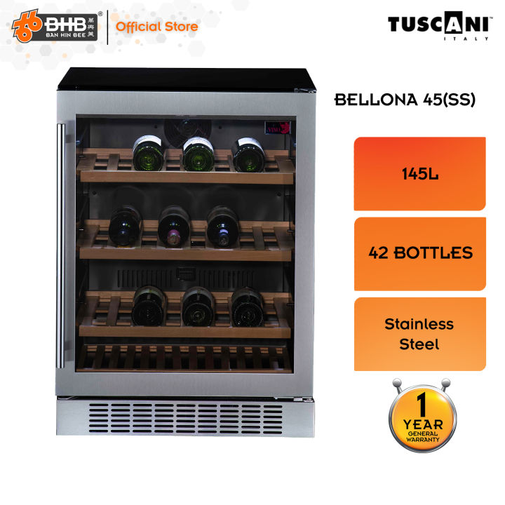 Tuscani BELLONA 45SS Wine Chiller Cooler / Cellar / 42 Bottles