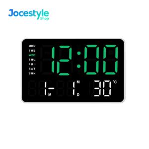 Wireless Portable Bluetooth Speaker with Large Number LED Display Bedside Alarm Clock for Home and Travel