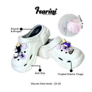 Sandal Anak Baim Karakter Kuromi Sendal Bangkok Jibbitz Slop Kodok Dejavu Sendal Cinamoroll X606
