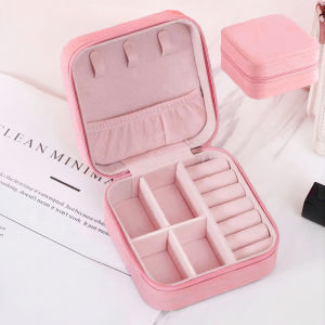 Portable Storage Box Jewelry Box Organizer for Necklace Earrings Rings Bracelet 首饰收纳盒 Simpanan Mini Kotak Simpan Barang Kemas Pin Tudung Raya Ramadan Cantik Jamuan Kalung Anting Cincin Gelang Kosmetik