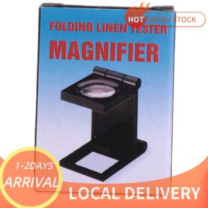 🚚Local Delivery🔥 10X 28mm Folding Magnifier Stand Loupe with Scale for Textile Optical Tool