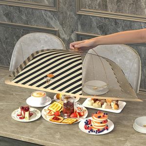 Lồng Bàn Đậy Đồ Ăn Gấp Gọn Chống Ruồi Muỗi Lưới Mịn Size Lớn Dùng Gia Đình Quán Ăn