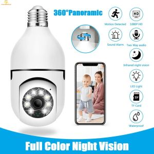 ♥【Readystock】 + FREE Shipping ♥ Mini WiFi Camera Light Bulb Shape Auto Tracking CCTV HD 1080P Smart Wireless 360 Degree Bulb Wifi monitor led light camera