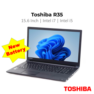 Toshiba 15.6 Inch Intel i7 Laptop | R65 | SSD Drive | 16GB RAM | Windows 11 + Free MS Office | Local Seller | Fast Shipping!