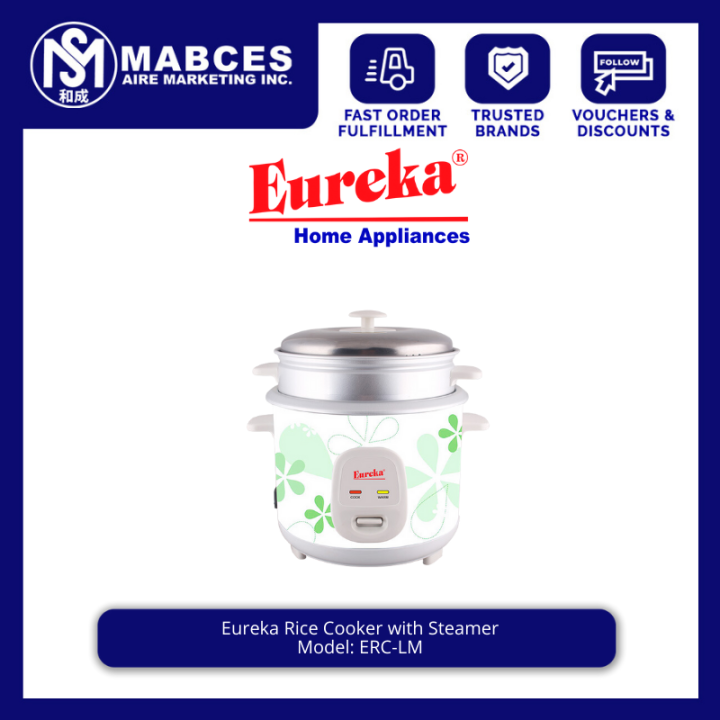 Eureka 1L Rice Cooker with Steamer ERC1.0 LM Lazada PH