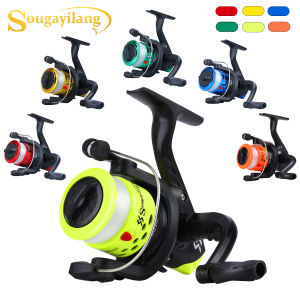 Sougayilang Spinning Fishing Reel with Fishing Line Left/Right Interchangeable Collapsible Handle 5.2:1 3BB