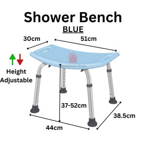 Elderly Shower Bath Chair With Backrest and Handles Toilet Shower Chair Anti Slip