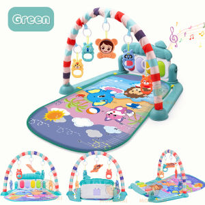 Baby Play Mat (With Lights Music Piano Keyboard & Hanging Toy) Gym Crawling Game Pad Baby Toys