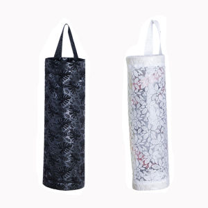 Kitchen Plastic Mesh Dispenser Organizer Trash Bags Holder Trash Bag Storage Bag Garbage Bags Peyimpan Plastik Bag