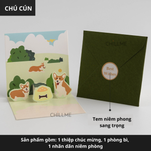 Thiệp chúc mừng 3d cao cấp giáng sinh sinh nhật lễ tình nhân nhiều mẫu đẹp hàn quốc - HK029