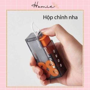 Hộp đựng tăm chỉ nha khoa hộp tăm chỉ nha khoa Dental floss tự động nhấn thanh lịch tiện dụng_HTC