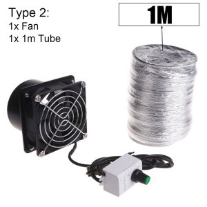 【COD&READY STOCK】1Pcs Simple Mini Fume Absorber USB Exhaust Fan Duct Air Ventilation Blower Window Extractor Adjustable Speed Bathroom Kitchen Industrial Fan