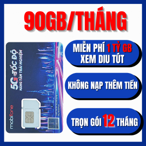 Sim/Esim Mobifone Giá Rẻ - Data Khủng 90GB/Tháng ( 3GB/Ngày ) + 1 Tỷ GB TRuy Cập Y0utubi Thả Ga . Trọn Gói 12 Tháng | 12YTB90  . FREESHIP - CHƯA KÍCH HOẠT