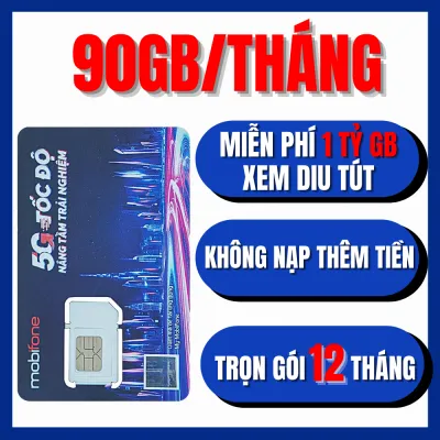 ( CỰC PHẨM 5G ) SIM 5G MOBI TRỌN GÓI 1 NĂM KHÔNG LO NẠP TIỀN HÀNG THÁNG XÀI THẢ GA ( CÓ ESIM ) MDT350 MDT255 12FD60 12F200 12MFY 6MDT150 12MDT150 12MDT50 12MXH80Y 12TK135 . FREESHIP - CHƯA KÍCH HOẠT.