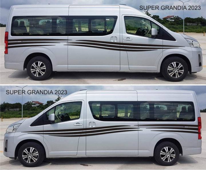 Toyota HiACE Grandia/Super Grandia/Commuter 2019 -Up Body Stciker Decals