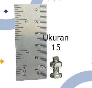 Baut mur 6x15 kuning Kepala Kunci 10