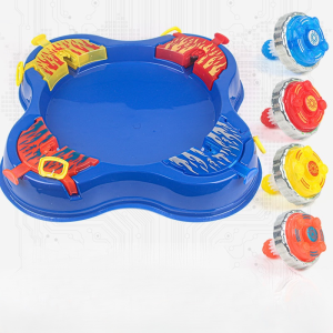 [ไจโรสโคปฟรี 4 ชิ้น] แผ่นไจโรสโคปแข่งขันแบบโต้ตอบระหว่างพ่อแม่และลูก มีให้เลือก 2 สี