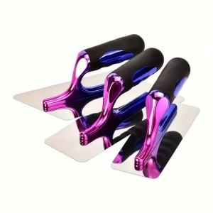 0.5mm Thickness Colorful Stainless Steel Plastering Trowel Paint Scraper Cement Repairing Cracks Bricklaying Construction Tool