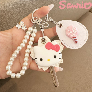 Sanrio Key Chain Hello Kitty Anime Cartoon Printing Accessories Kawaii Girls Fashion Delicate Portable Key Chain Gifts